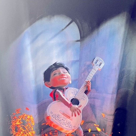 Mystical Black and Orange Short Sleeve Tee with Fiery Design - Picture 2 of 8